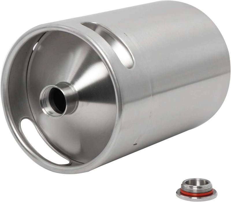 Portable 5L Draft Beer Keg - 304 Stainless Steel