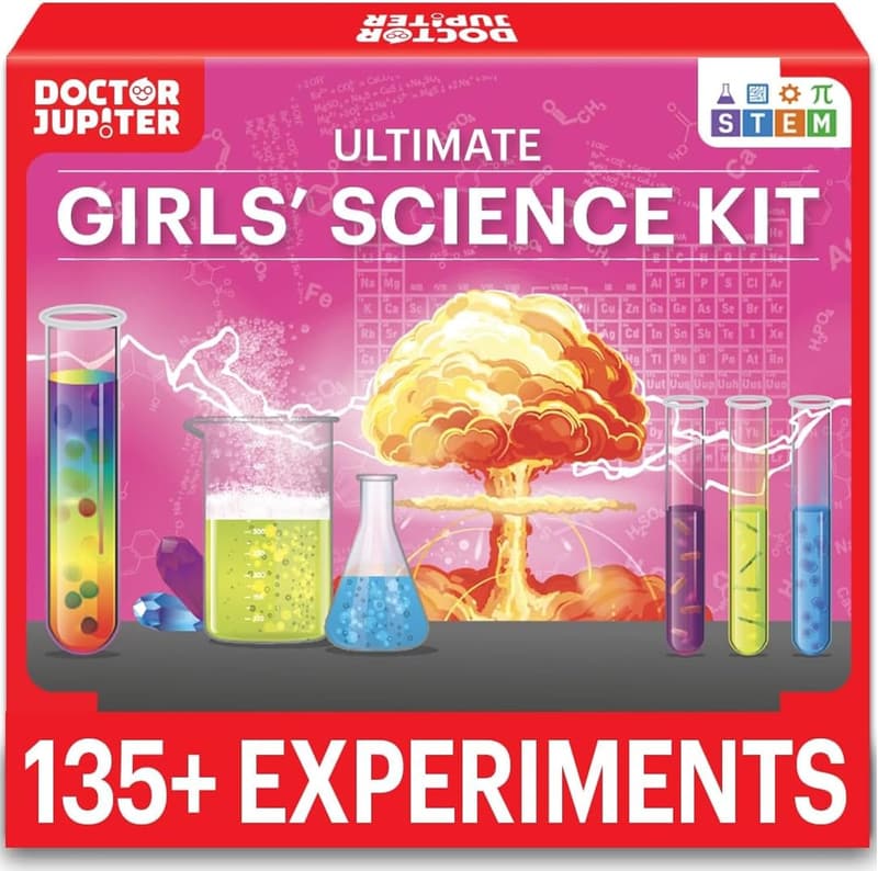 Girls' STEM Science Kit – 6 Experiments for Ages 8-14