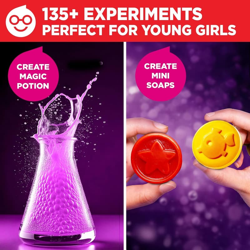 Girls' STEM Science Kit – 6 Experiments for Ages 8-14