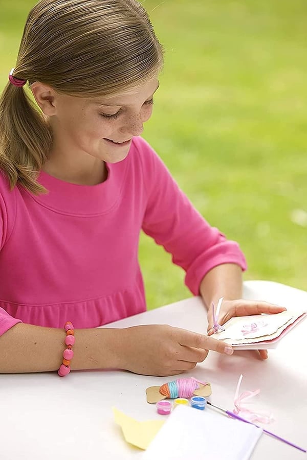 Pressed Flower Art Kit for Kids 5+, Eco-Friendly DIY Crafts