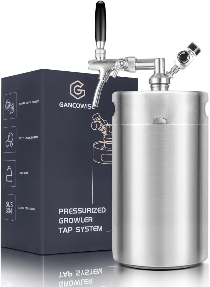 Pressurized Mini Keg Growler - Home Dispensing System