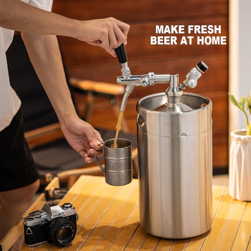 Pressurized Mini Keg Growler - Home Dispensing System