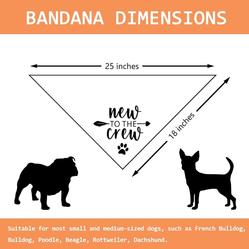 New Puppy Announcement Dog Bandana for New Owners