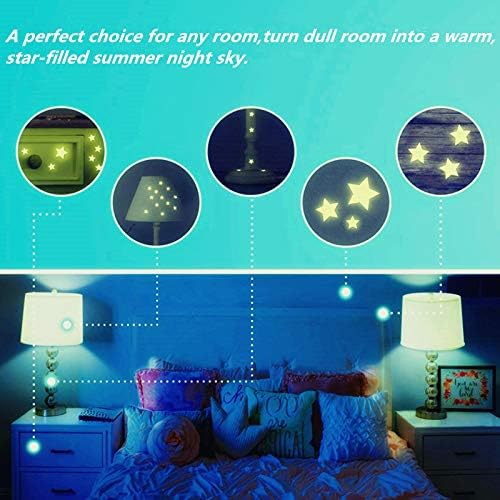 Glow in The Dark Stars Wall Stickers for Kids' Room (452 pcs)