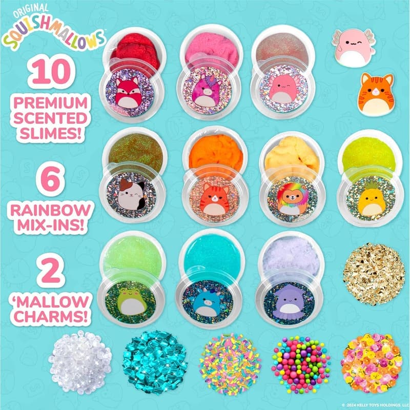 Ultimate Slime Mix'Ins 10-Pack with Glitter & Cloud Slime for Kids