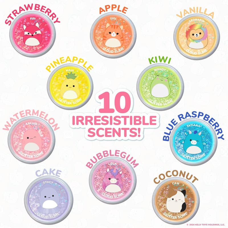Ultimate Slime Mix'Ins 10-Pack with Glitter & Cloud Slime for Kids