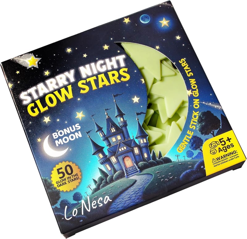 Starry Night Extra Large Glow Stars for Walls & Ceilings