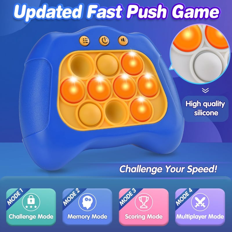 Push Bubble Fidget Game for Kids 3-12 - Reaction Exercise Toy