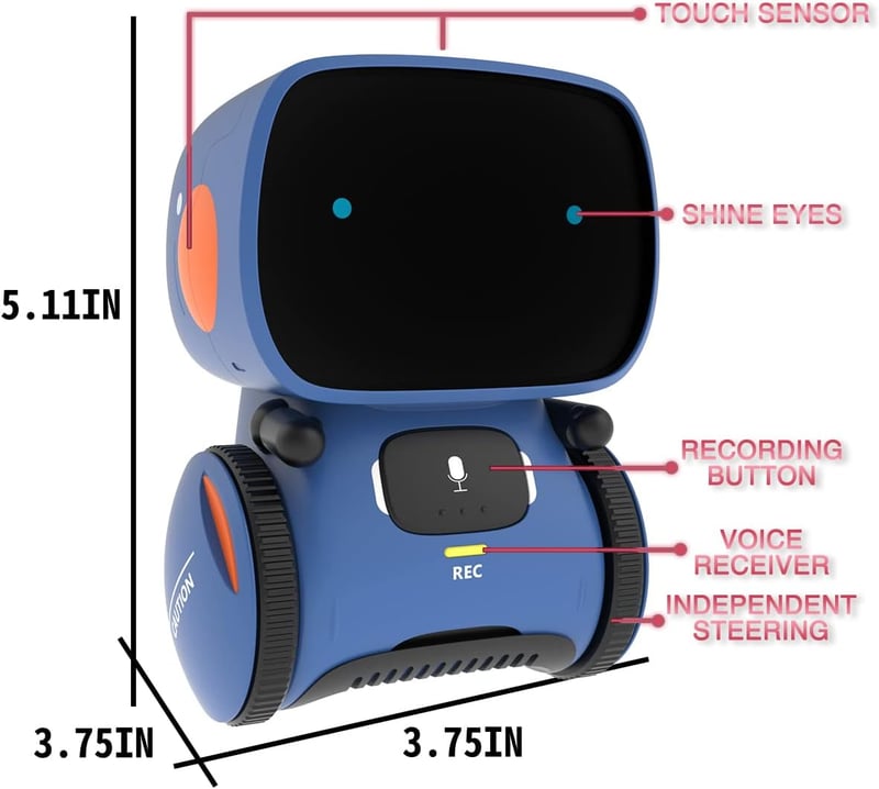 Interactive Voice-Controlled Robot Toy for Kids 3+