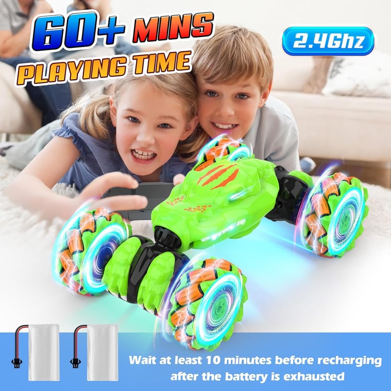 Remote Control Stunt Car - Gesture Sensing Toy for Kids 6-12