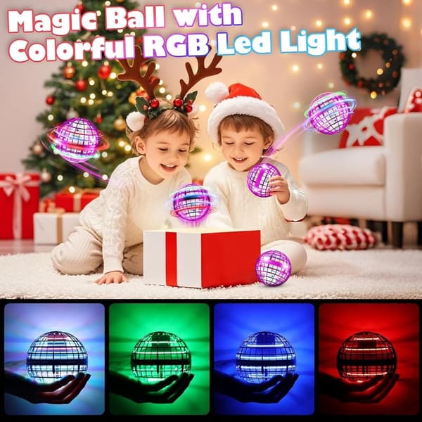 Hover Orb Drone Toy - Hand Controlled Flying Ball for Kids