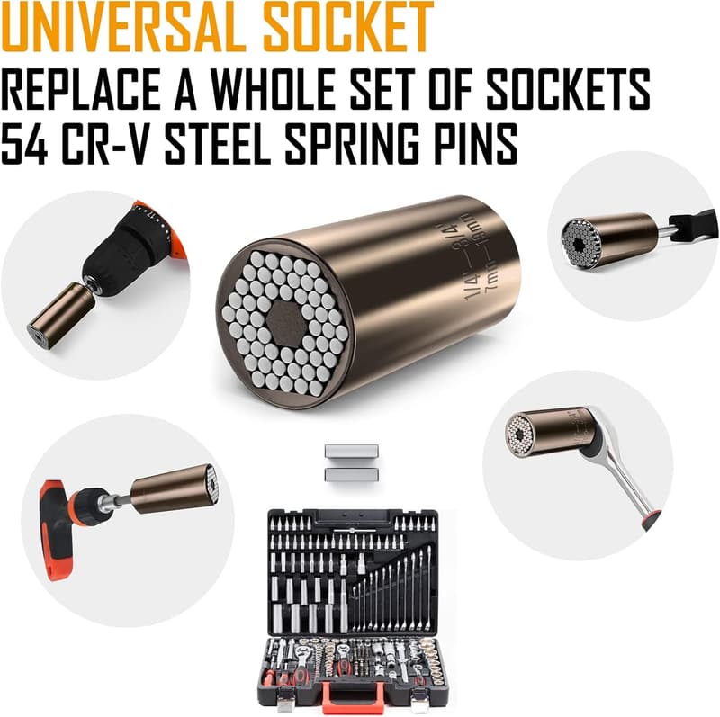 Universal Socket Father's Day Gift for Dads and Grandpa