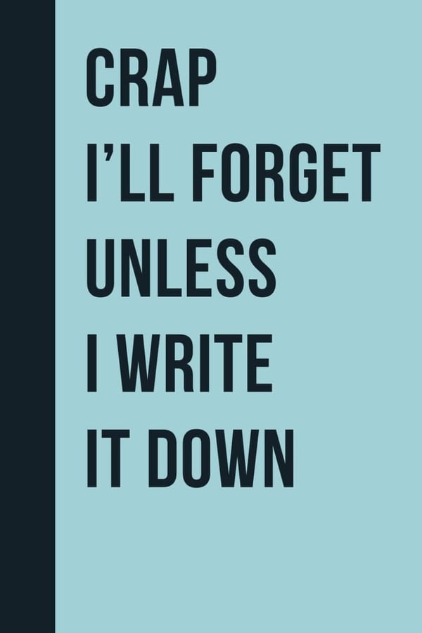 Forget-Me-Not Funny Journal for Seniors and Elders