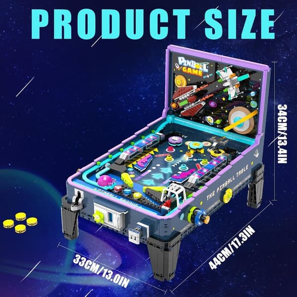 Pinball Machine Building Blocks Set - Creative DIY Toy