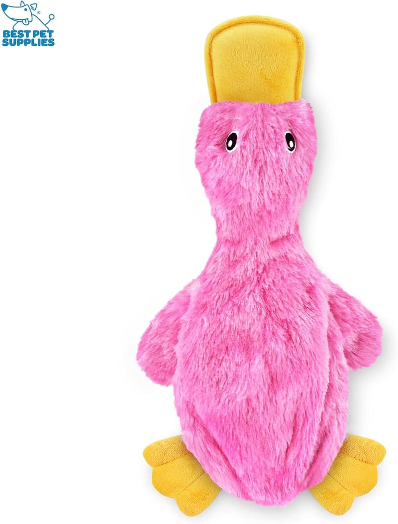Light Pink Crinkle Dog Toy for All Breeds with Squeaker