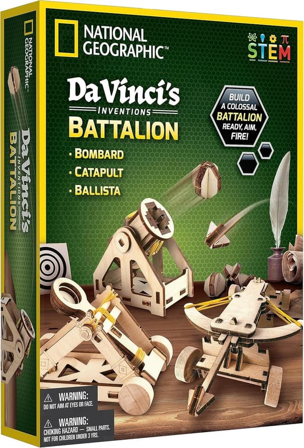 Da Vinci Catapult Model Kit - STEM 3D Puzzle Toy for Kids