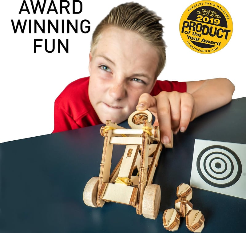 Da Vinci Catapult Model Kit - STEM 3D Puzzle Toy for Kids
