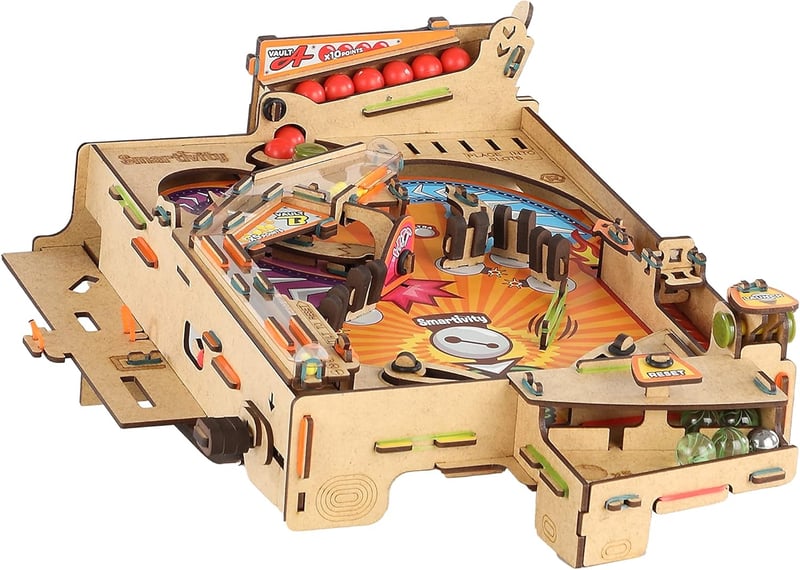 STEM Pinball Machine Model Kit for Kids Ages 8+