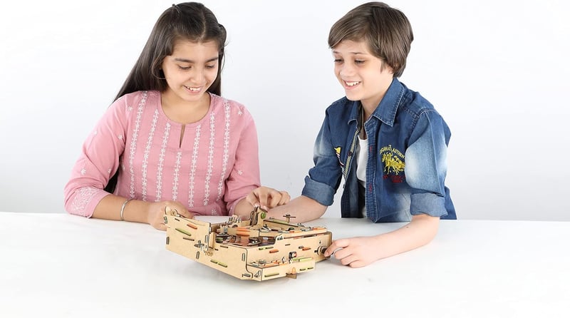 STEM Pinball Machine Model Kit for Kids Ages 8+
