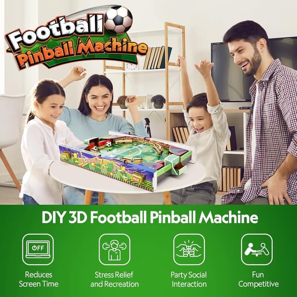 STEM DIY Pinball Machine Puzzle Toy for Kids 8-14