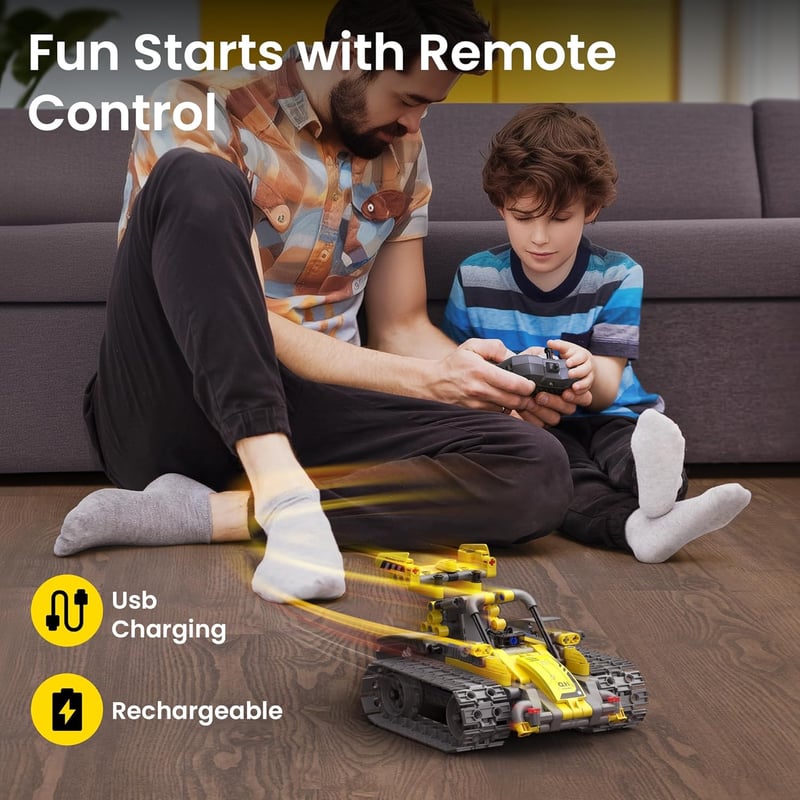 STEM Robot Building Kit with Remote Control for Ages 8-13