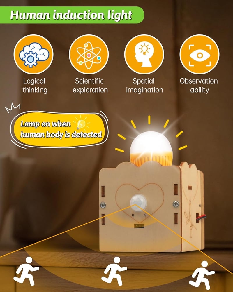 STEM Kits for Kids 8-12 | 6-in-1 Wooden Building Projects