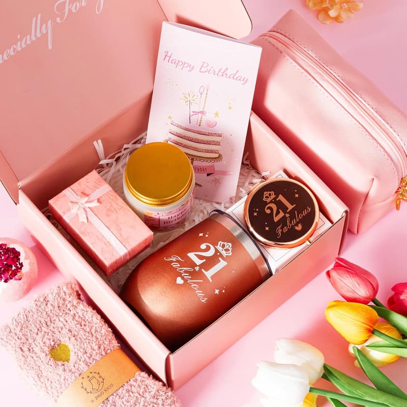21st Birthday Spa Gift Basket for Women