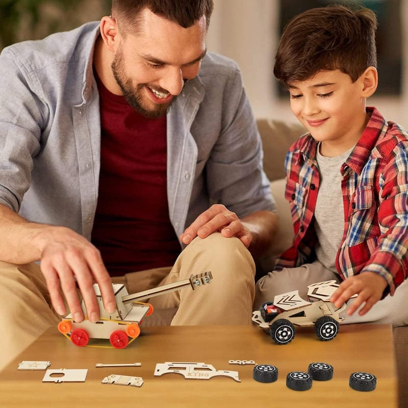STEM Wooden Building Kits for Kids Age 8-12 - 6 Project Set