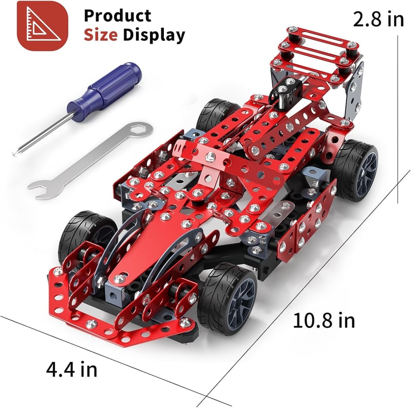 STEM Model Car Assembly Kit for Kids Ages 8-12