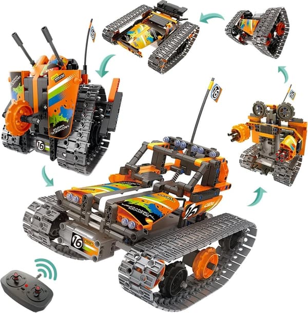 STEM Remote Control Building Kit for Kids, 392 Pcs