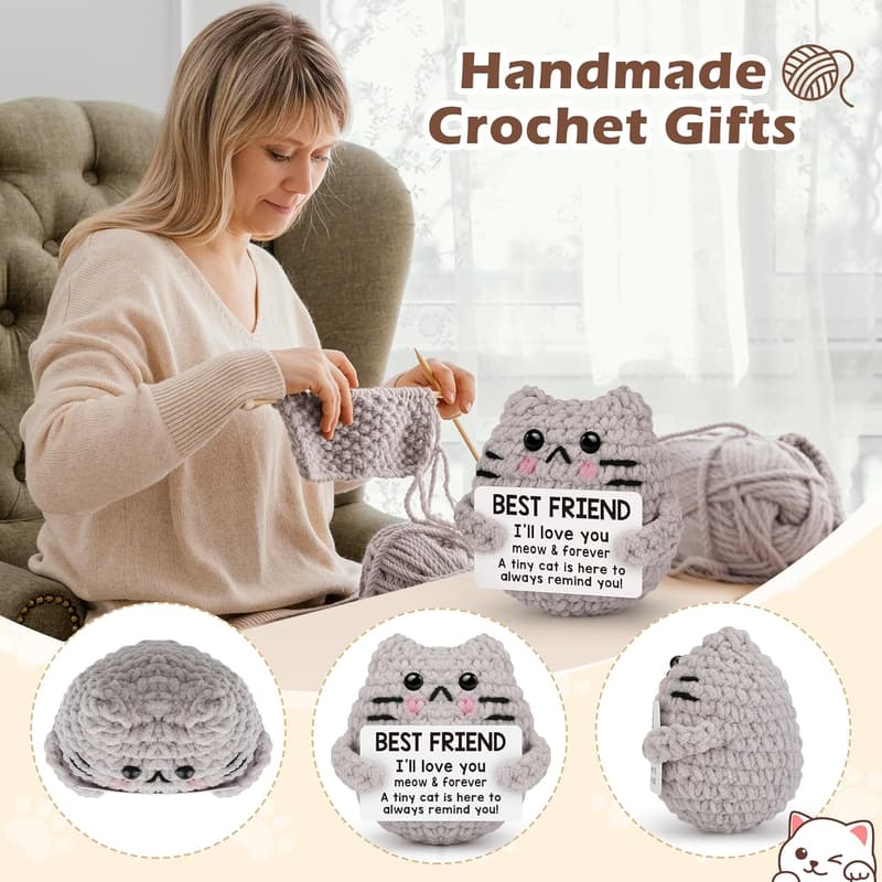 Handmade Crochet Cat Gifts for Friends - Emotional Reminders