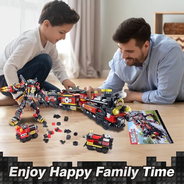 STEM Robot Train Set Building Blocks for Kids Ages 6-12