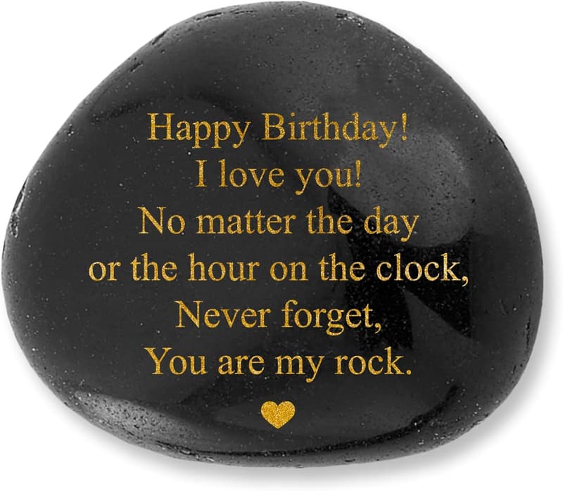 Engraved Decorative Stones for Husband's Birthday Gift