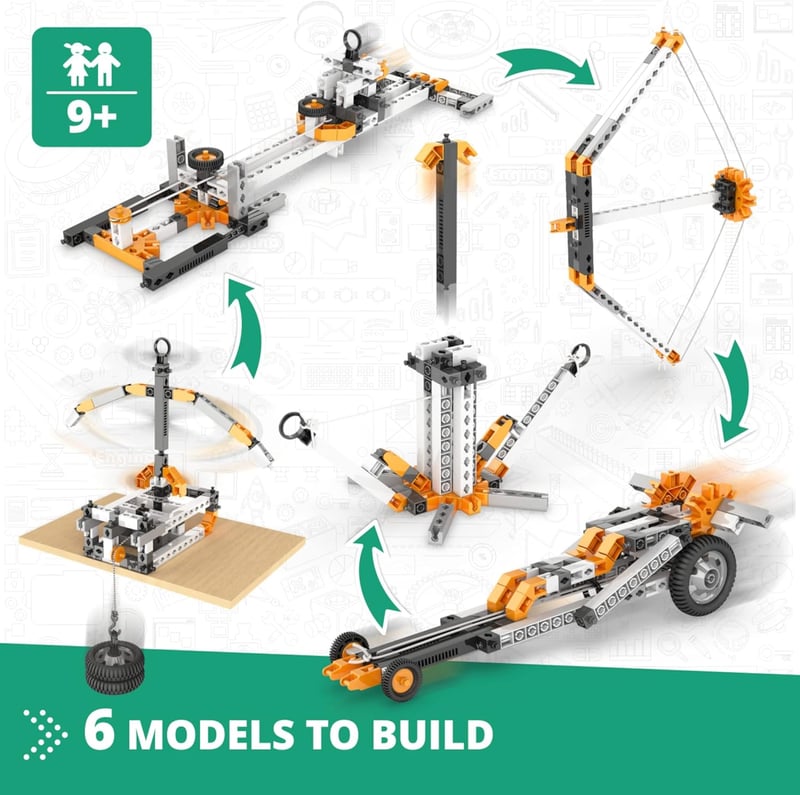 STEM Construction Toy Set for Kids 9+: Physics Models
