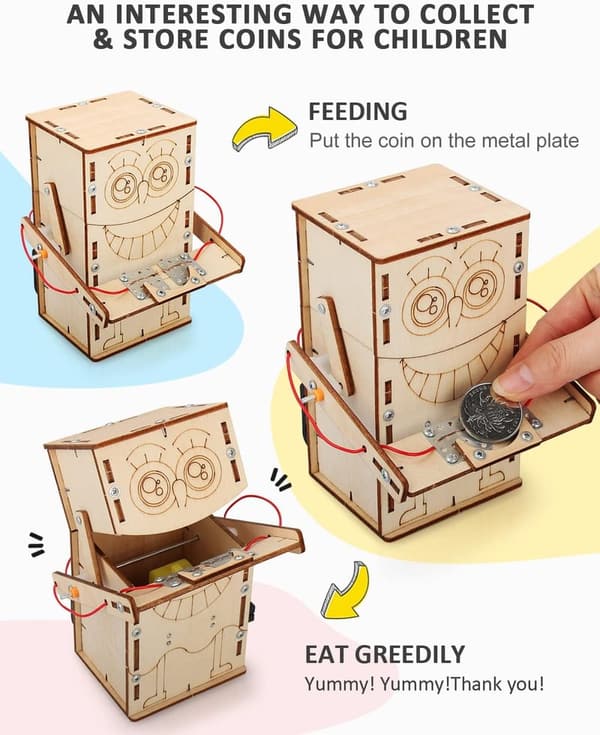STEM Educational Kit Set for Kids 8-13 – Music Box & Robot Puzzles
