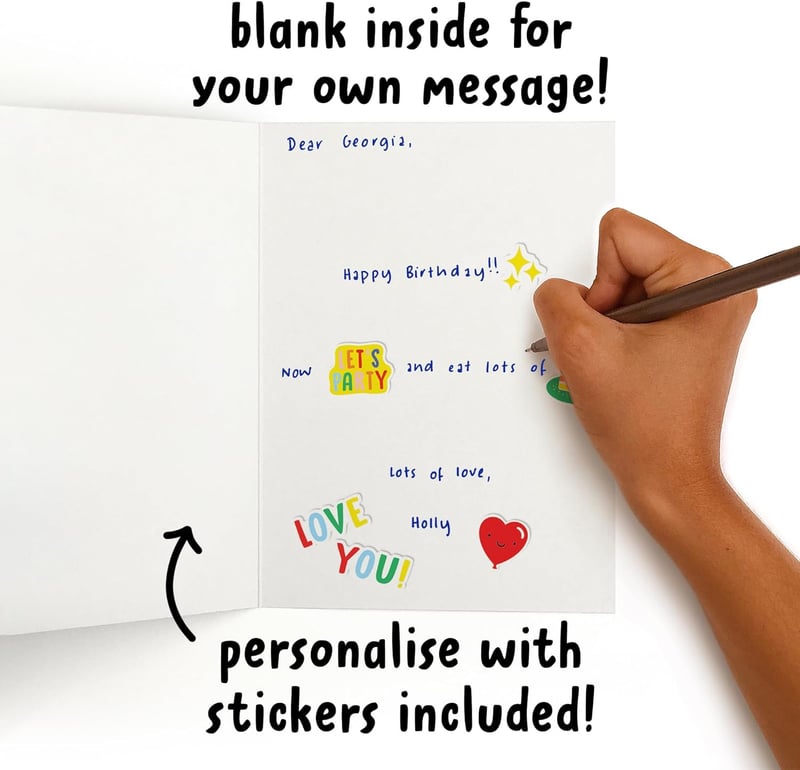 Funny Birthday Card for Fiance with Stickers - Humor & Pranks