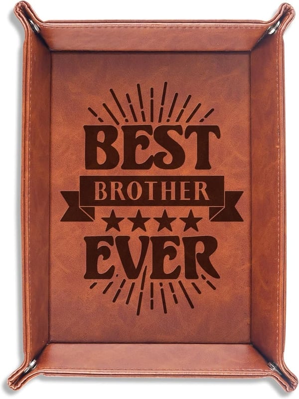 Brother Valet Tray with Keychain - Perfect Gift from Sister