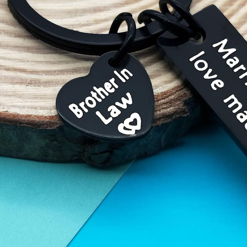 Brother-in-Law Keychain Gift for Wedding or Birthday