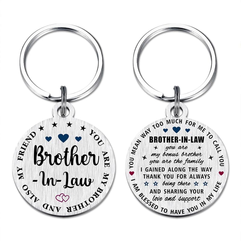 Father's Day Keychain Gift for Brother-in-Law