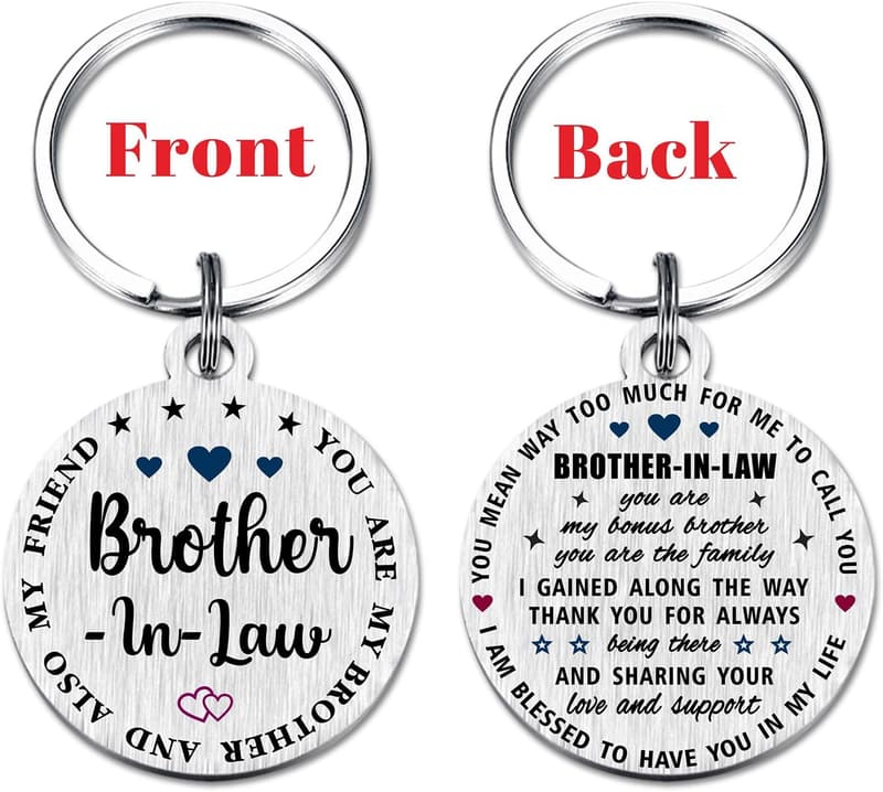 Father's Day Keychain Gift for Brother-in-Law