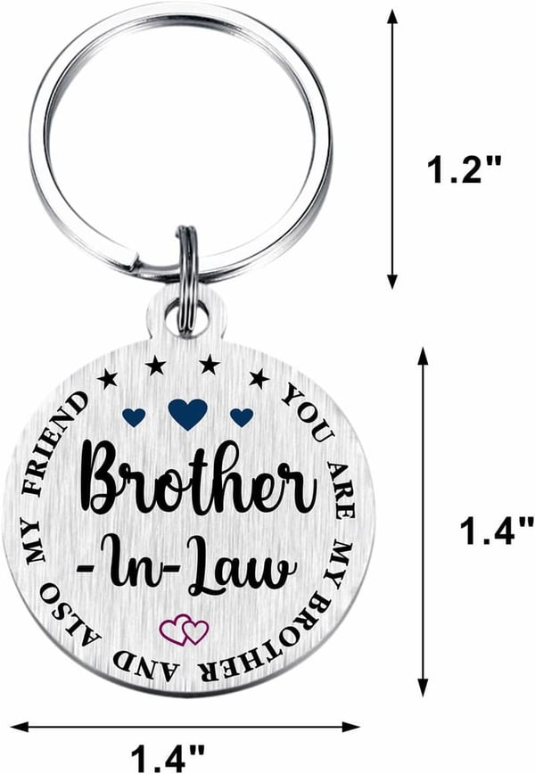 Father's Day Keychain Gift for Brother-in-Law