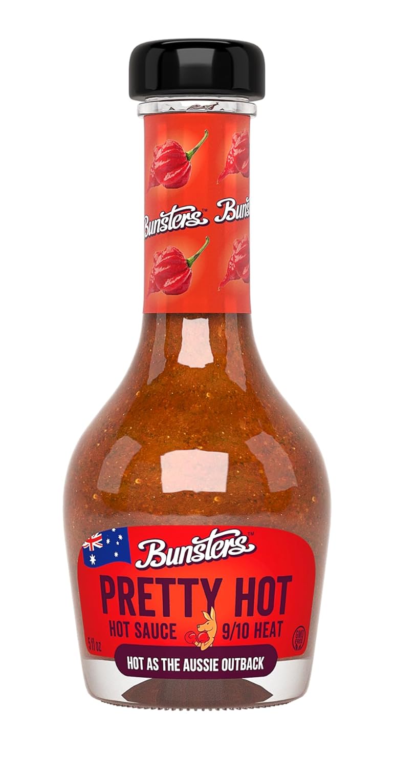Bunsters Pretty Hot Aussie Hot Sauce - 9/10 Heat, 5 oz