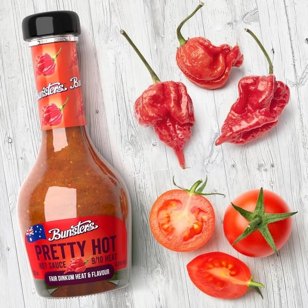 Bunsters Pretty Hot Aussie Hot Sauce - 9/10 Heat, 5 oz
