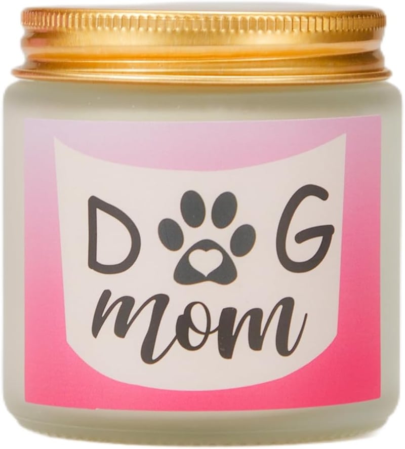 Dog Mom Gift Set with Coffee Cup, Candle, Socks, Keychain
