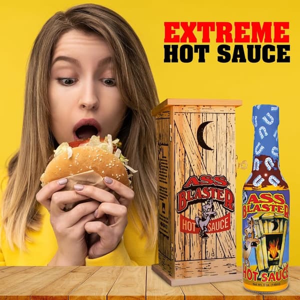 Habanero Hot Sauce Gift Set in Outhouse Box for Spicy Food Lovers