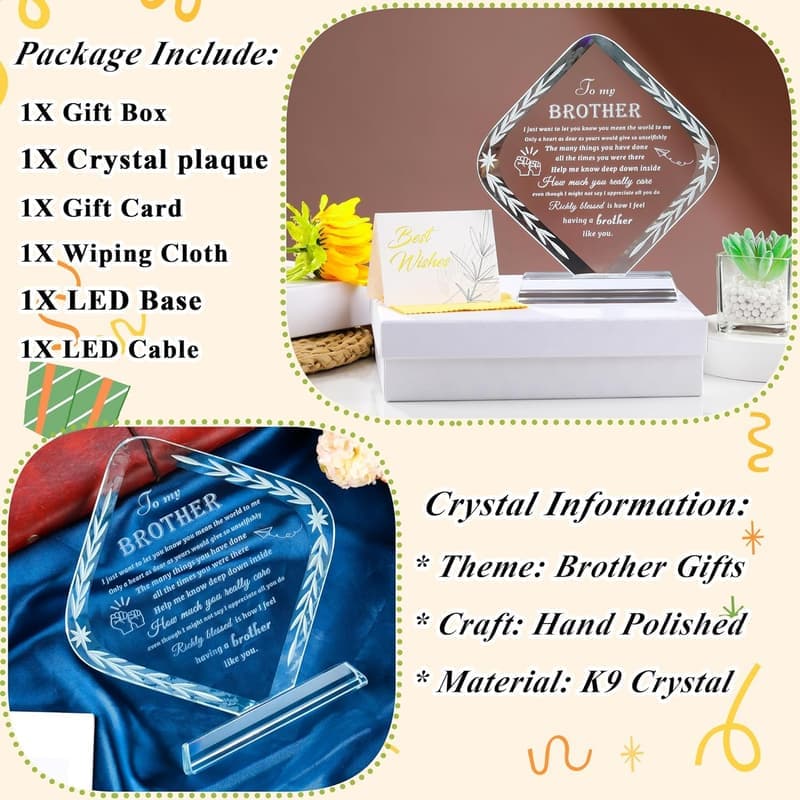 Brother Keepsake Plaque from Sister - Meaningful Gift for Any Occasion