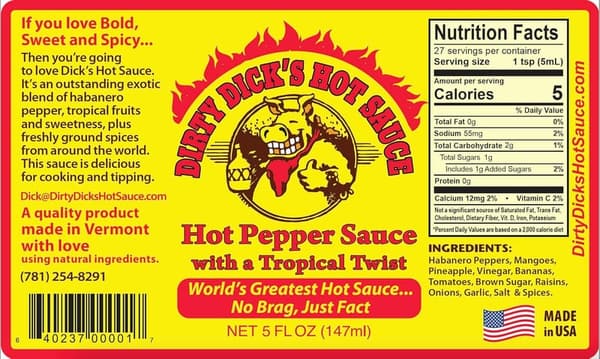 Award-Winning Habanero Hot Sauce - 5 Fl Oz