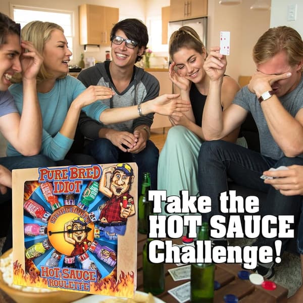 Hot Sauce Roulette Gift Set - 12 Bottles for Men’s Gag Gifts