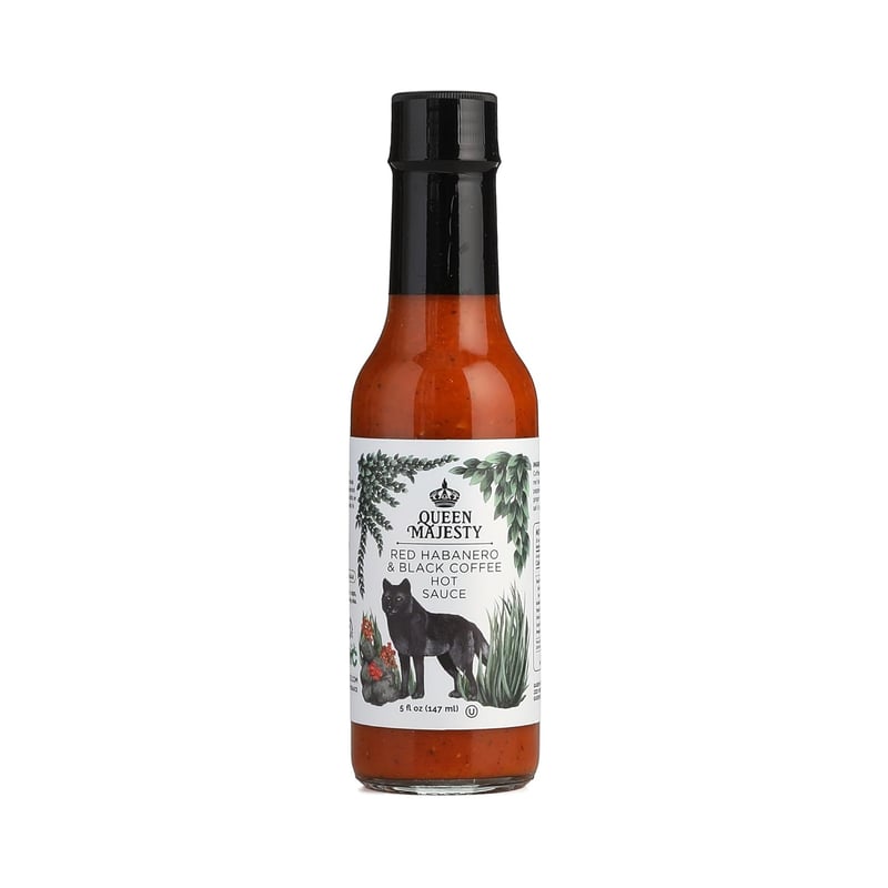 All-Natural Red Habanero & Black Coffee Hot Sauce, 5 oz