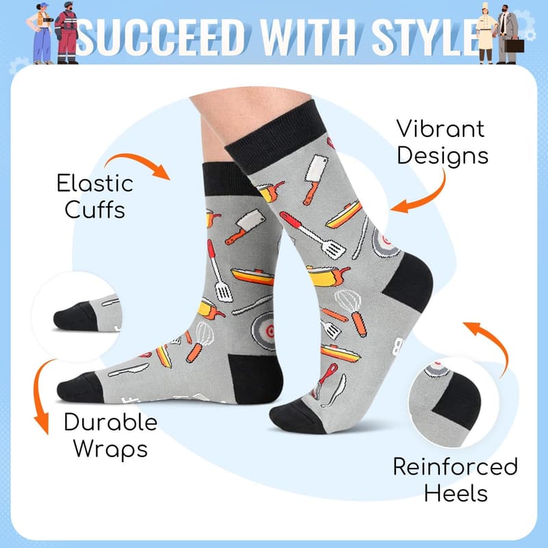Firefighter Graduation Socks for Bakers